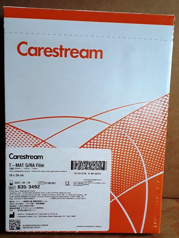 Carestream T-MAT G RA 13x18 100 Blatt